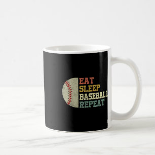 Mug Chemise De Baseball Mange Sommeil Baseball Répéter