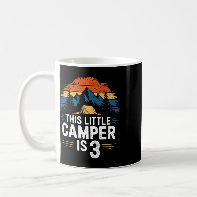Mug Chemise de camping pour les 3 ans d'enfants Cam (Gauche)
