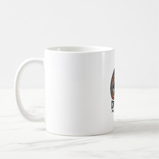 Mug Chemise de chien de café rétro Chill Pug Graphique (Gauche)