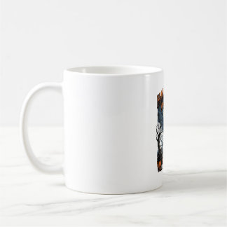 Mug Chemise de chien Halloween Pup Cimetière Vintage