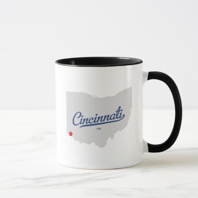 Mug Chemise de Cincinnati Ohio OH (Droite)