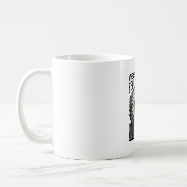 Mug Chemise de citation de maison hantée gothique vint (Gauche)