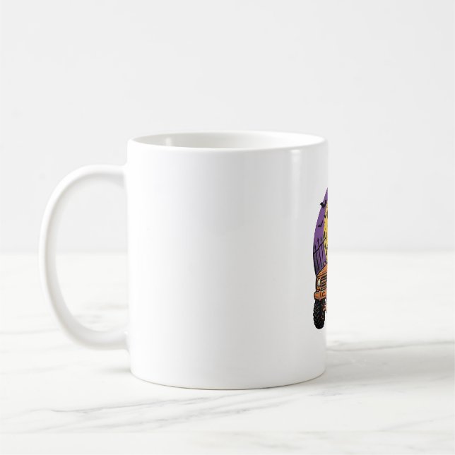 Mug Chemise de citrouille de camion monstre Halloween  (Gauche)