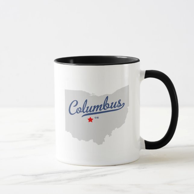 Mug Chemise de Columbus Ohio OH (Droite)