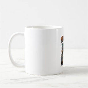 Mug Chemise de conception de gravure vintage Papa Mons