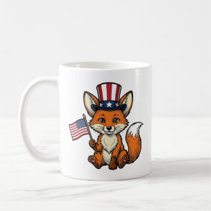 Mug Chemise de conception de gravure vintage renard pa