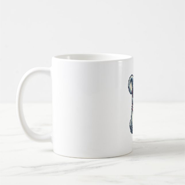 Mug Chemise de conception de koala patriotique gravure (Gauche)