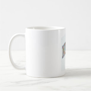 Mug Chemise de conception de lettrage universitaire fl