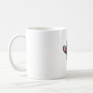 Mug Chemise de crâne de cowboy patriotique gravure vin