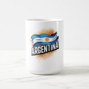 Mug Chemise de fan de football américain avec drapeau