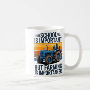 Mug Chemise de ferme mais l'agriculture est Imrtanter