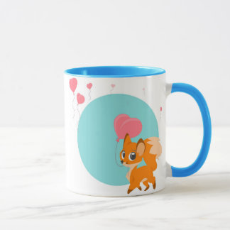 Mug Chemise de Fox de jour de ballon