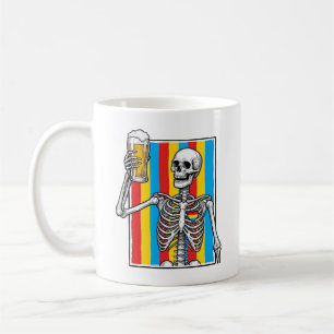 Mug Chemise de graveur vintage arc-en-ciel de bière de