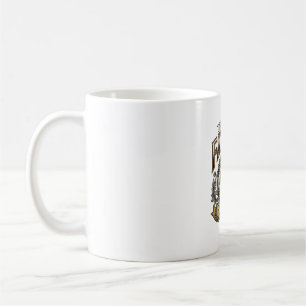 Mug Chemise de gravure vintage de coup de poing de pèr