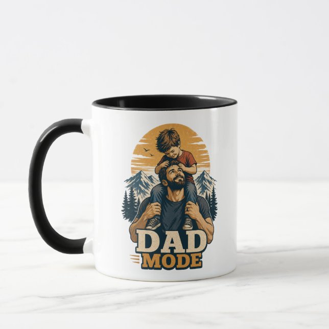 Mug Chemise de la Fête des Pères Mode Papa (Gauche)