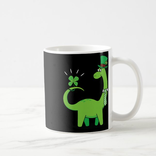 Mug Chemise de la Saint-Patrick Shamrock Dinosaure Enf (Droite)