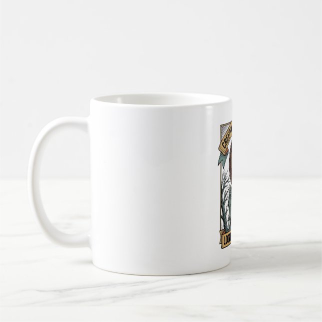 Mug Chemise de maison hantée avec manoir effrayant gra (Gauche)