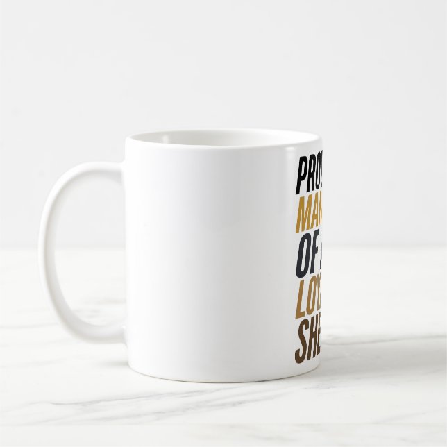 Mug Chemise de maman de Berger allemand Graphique vint (Gauche)