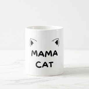 Mug Chemise de maman de chat, chemise de chat drôle, c