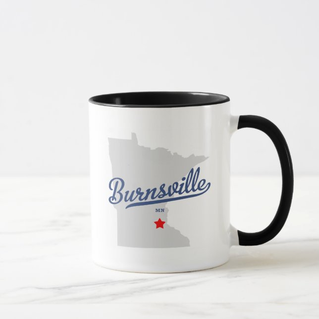 Mug Chemise de manganèse de Burnsville Minnesota (Droite)