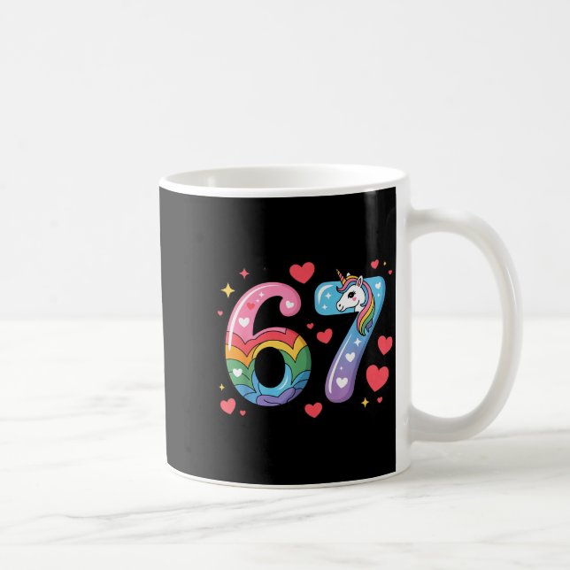 Mug Chemise de mème numéro 67 Drôle Six Sept 6 7  (Droite)