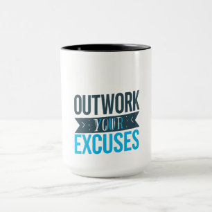 Mug Chemise de motivation de gym pour dépasser vos exc