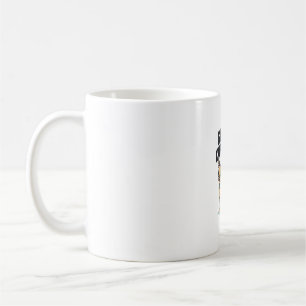 Mug Chemise de Noël dorée Santa à cheval sur Retriever