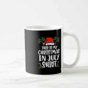 Mug Chemise de Noël en Juillet Chapeau de Père Noël Ét