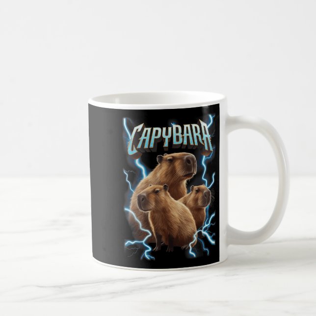 Mug Chemise de Noël en métal lourd Capybara _ Funny Ho (Droite)