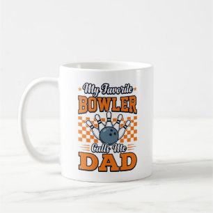Mug Chemise de papa de bowling Mon meilleur quilleur m