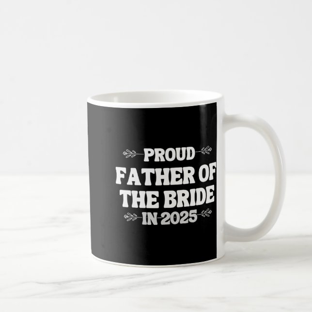 Mug Chemise de papa fière de la mariée pour mariage as (Droite)