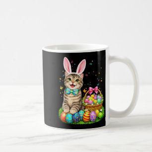 Mug Chemise de Pâques Chat Lapin Oreilles Œufs Hommes 