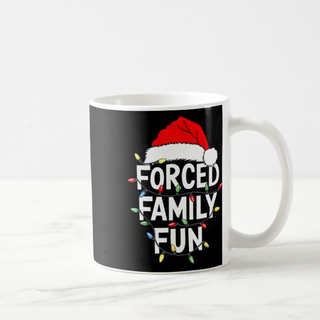 Mug Chemise de plaisir familial forcé de Noël  (Droite)