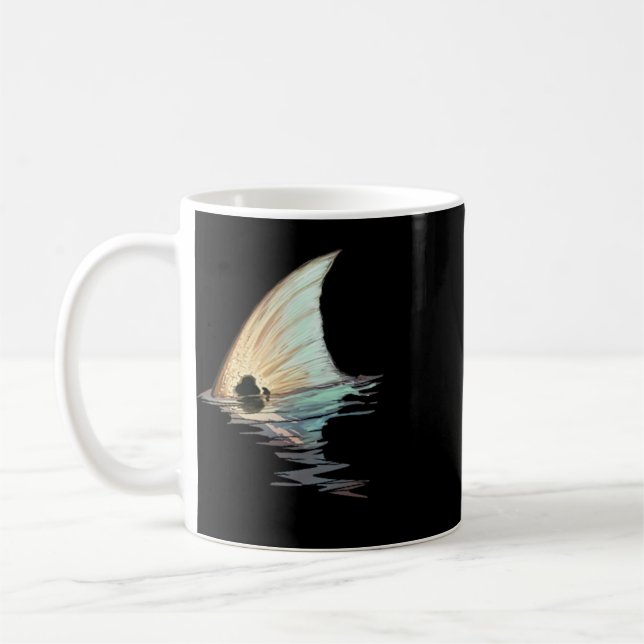 Mug Chemise de poisson tambour rouge queue de poisson  (Gauche)