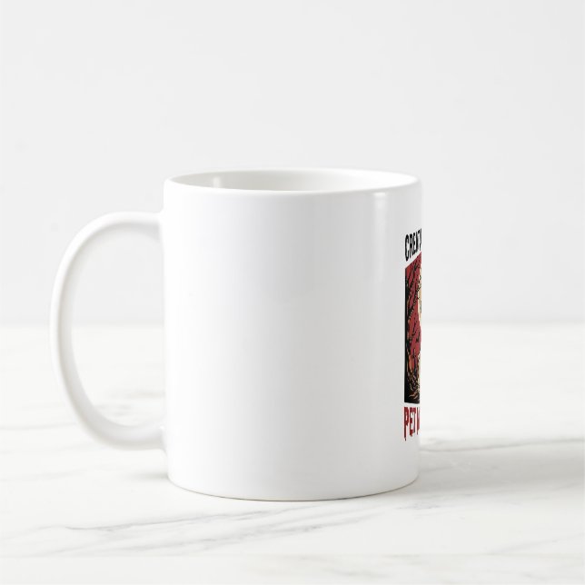 Mug Chemise de pug Halloween avec cimetière effrayant  (Gauche)
