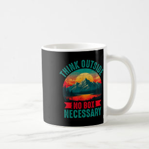 Mug Chemise de randonnée Outside Thinking No Box Neces