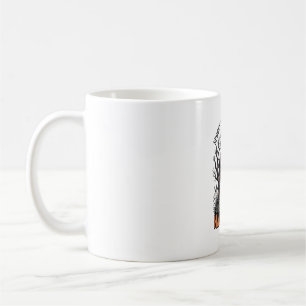 Mug Chemise de saison effrayante manoir hanté gravure 