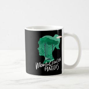 Mug Chemise de santé mentale, la nature aide la santé