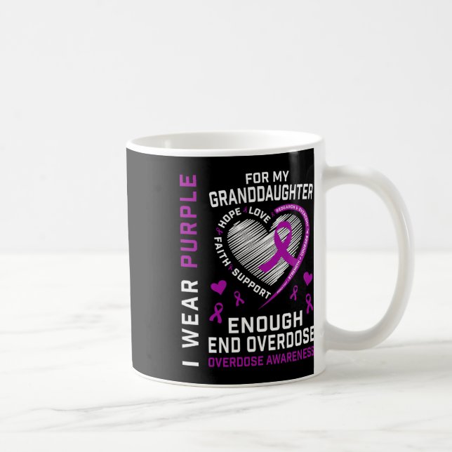 Mug Chemise de sensibilisation à la fin des surdoses A (Droite)