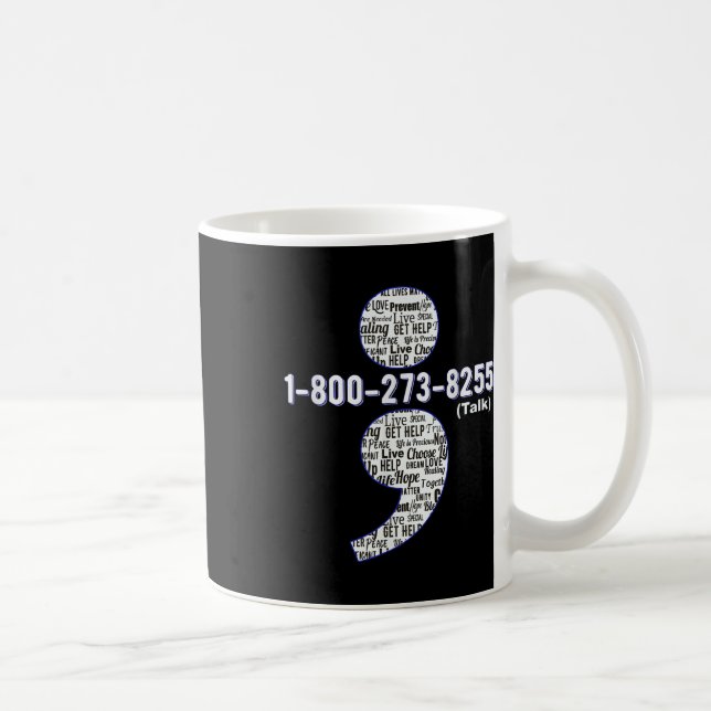 Mug Chemise de sensibilisation au suicide, Empêcher la (Droite)