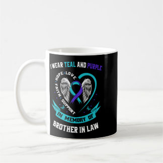 Mug Chemise de sensibilisation au violet sarcelle pour