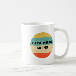 Mug Chemise de skieur Je préférerais skier