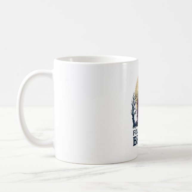 Mug Chemise de sorcière de maison hantée Gravure Hallo (Gauche)