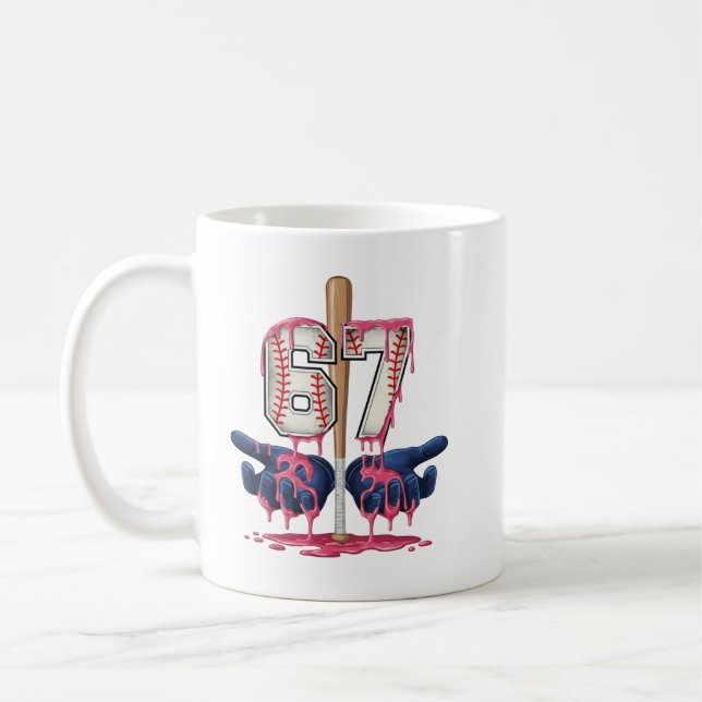 Mug Chemise de style de vie de baseball Gant de baseba (Gauche)