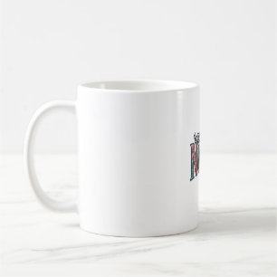 Mug Chemise de typographie florale vintage d'infirmièr