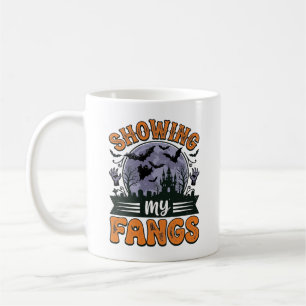 Mug Chemise de vampire Halloween vintage montrant mes