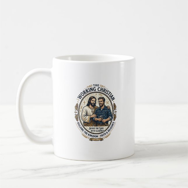 Mug Chemise des métiers de la construction Jésus Graph (Gauche)