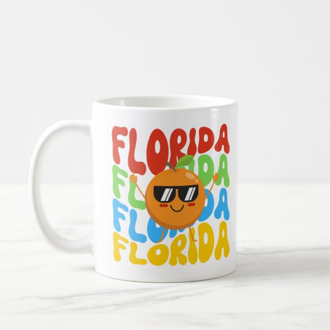 Mug Chemise d'été pour enfants | Orange de Floride (Gauche)