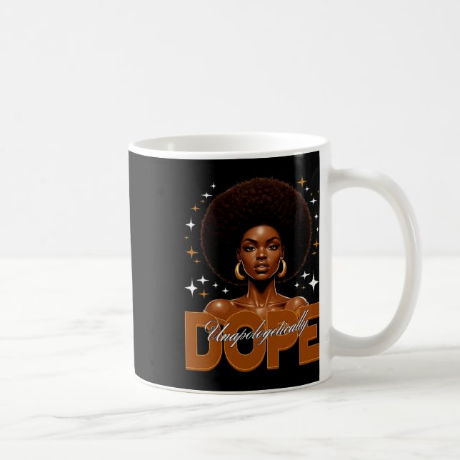 Mug Chemise d'histoire noire Mélanine de drogue sans e (Droite)