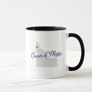 Mug Chemise d'identification de Coeur D'alene Idaho